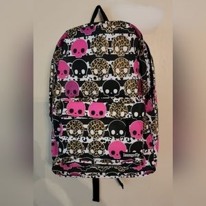 NWT Loungefly Backpack skulls Hot Topic *STAIN